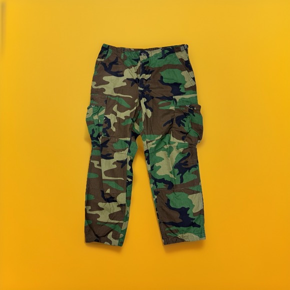 The Unbranded Brand Other - VTG Woodland Camo Cargo Pants Men's Medium Regular 31–35 Ripstop 90s Y2K Grunge